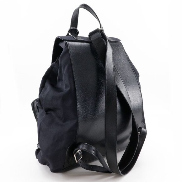 Gucci 019.2058.0173.5 Nylon Canvas And Leather Black Backpack Daypack main image 5